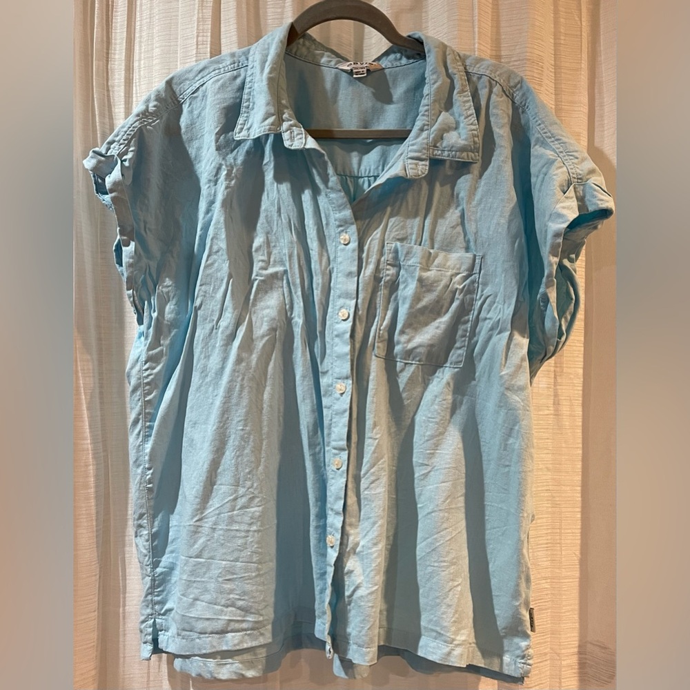 Orvis Sky Blue Women's Button-Down Shirt